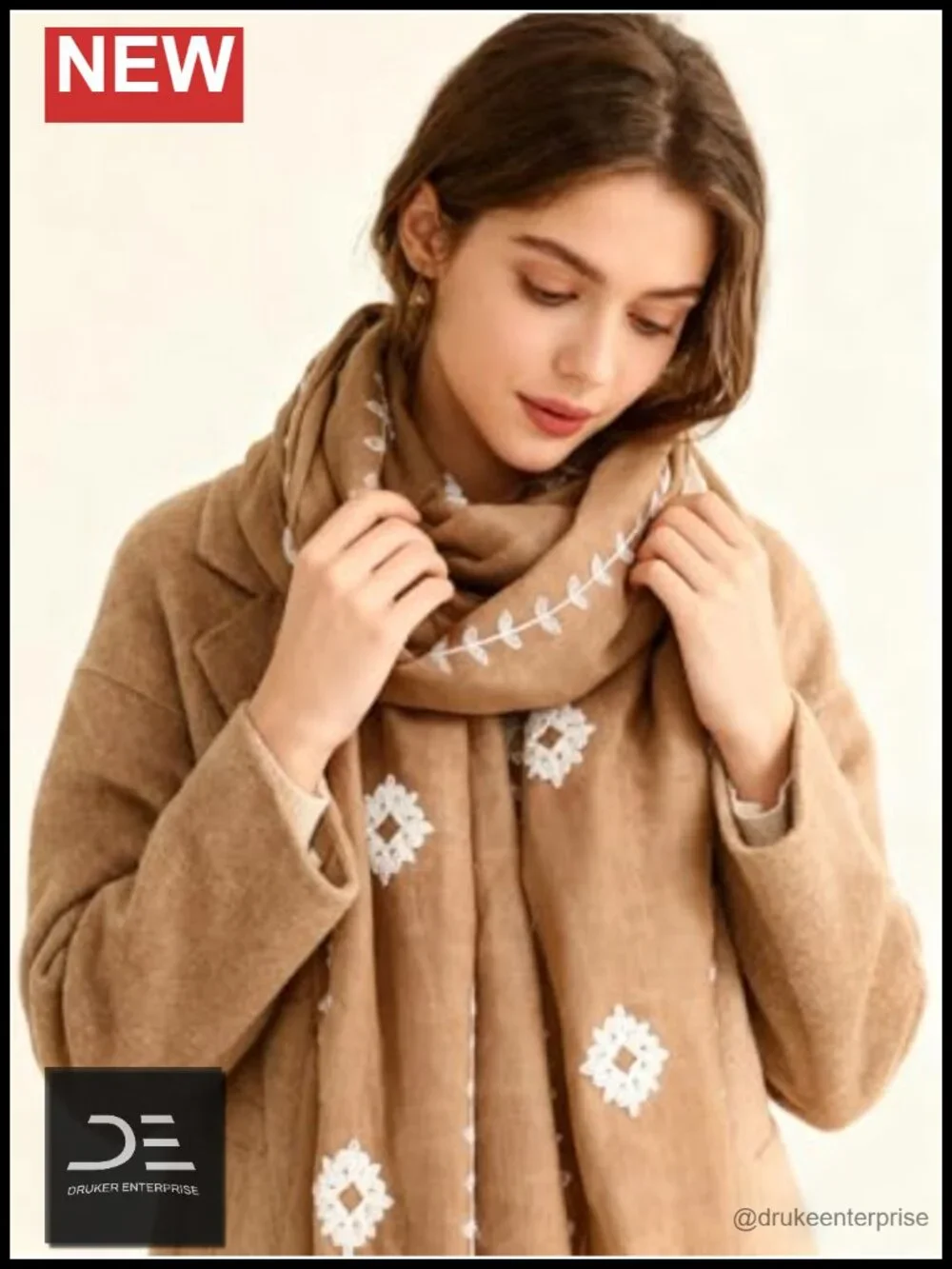 Boho Lightweight Scarf Shawl Wrap 70x35 inches